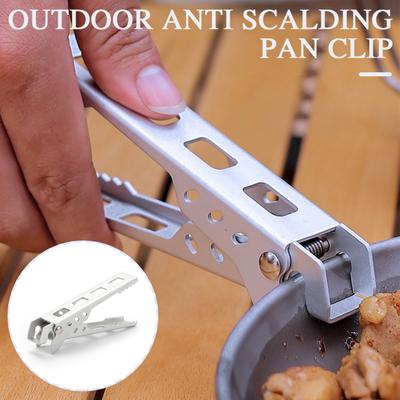 Anti-Scald Pot Clip For Outdoor Portable Pan Handle Holder For Hiking Picnic