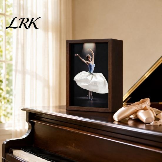Elegant Tissue Box for Home Walnut Wood Box, with Artistic Ballet Dancer Skirt Design, Design Multipurpose Paper Towel Holder Decor Entryway