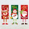 Merry Christmas Hanging Flag Christmas Decorations for Home Door Christmas Ornaments Xmas Gifts Decor 2023 New Year