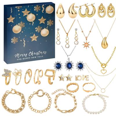 Christmas Hand- Calendar Gift Box Surprise Calendar Creative Christmas Jewelry
