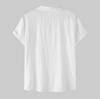 Men's 2026 Summer Cotton-Linen Short-Sleeve Casual Cardigan Shirt