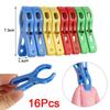 16Pcs New Pins Kitchen Clothes Racks Hangers Clips Clothespins Hanging Pegs