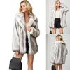 Women's Fur Coat Imitation Fox Fur Coat Casual Warmth Medium Length Artificial Fur Top Large