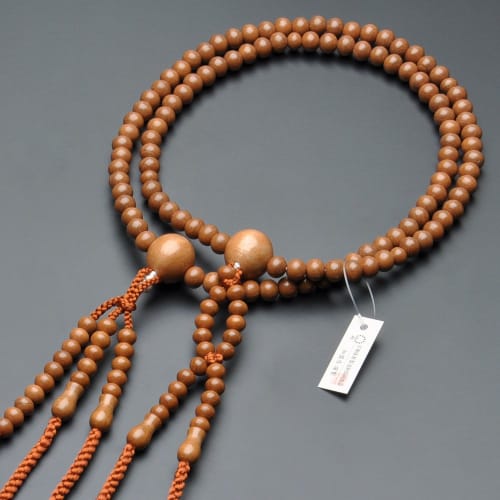 Buddhist Altar Shop Takita Shoten Buddhist Prayer Beads, Nichiren Sect Formal Prayer Beads [Men's] Seiume (Plum) 2 Shaku (2 Shaku) Pure Silk Flower Br