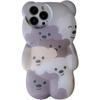Ins Japan Cute 3d Cartoon Bear Flower Phone Case For Iphone 13 12 11 Pro Xs Max X Xr Cartoon Animal Shockproof Soft Back Cover