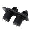 Motorcycle Car Cigarette Lighter Splitter 12V 24V Waterproof Power Socket Adapter Dual Plate Panel Mount Charger + 4 Screws 4 Screw Caps