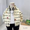 Boys' Cartoon Shirt: Spring 2026 Stylish Letter Casual Top - Versatile & Loose.