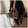 Letter Tassel Trend Fashion Retro Print Fashionable One Shoulder Handbag Small Square Women's Bag