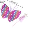 Children Beautiful Butterfly Angel Wings Girls Fairy Magic Wand Flower Fairy Performance Princess Birthday Party Dress Up Props