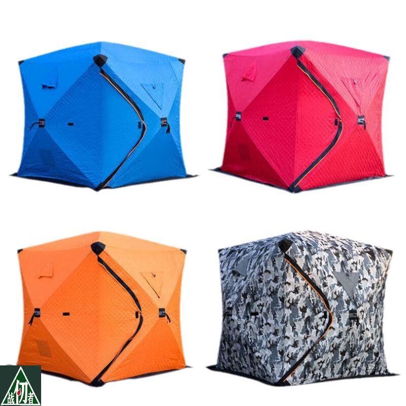 Ενισχυμένη Μονωμένη Σκηνή Ψαρέματος στον Πάγο με Θύρα Καμινάδας