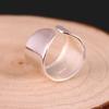 Retro Einfach Glänzend Breiter Offener Ring Damen Hipster Veganer Stil Kreatives Geometrisches Design Senior-Look Party & Täglicher Handschmuck