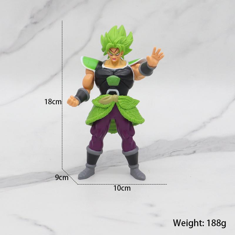 Anime Dragon Ball Vegeta Broly Son Goku Anime Action Figure Model Gifts Collectible Figurines for Kids 18cm
