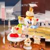 Hot Selling Cat Travel Diary: Blind Box Fashion Resin Figurine - Hand-Painted Cute Cat Desktop Ornament