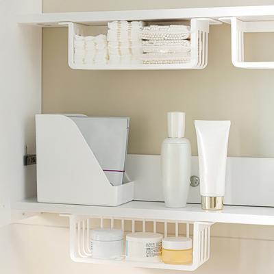 Storage Rack Bathroom Organizer Large Capacity Strong Load-Bearing Easy Assembly Multipurpose Makeup Holder Storage Basket