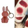 Elegant Lip Gloss Charm Keychain Fashion Rabbit Key Ornament Rabbit Key Pendant Perfect for Daily Wear and Party Wear