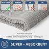 Chenille Long Pile Bathroom Mat - Water Absorbent & Anti-Slip Foot Pad for Home Use