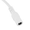 5Pcs 28.5cm DC Power Adapter Connector Inline with ON OFF Switch for LED Strip Lights White
