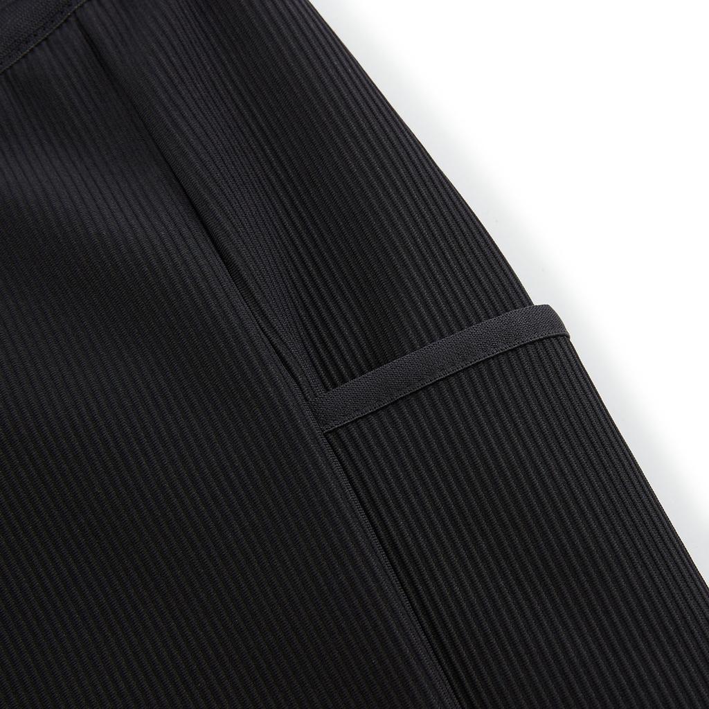 Li Ning Dragon Sparrow Skin-Friendly Sports Elastic Slim Fit Comfortable Outdoor Racing Tight Running Shorts Men shorts Black AUSV003-14