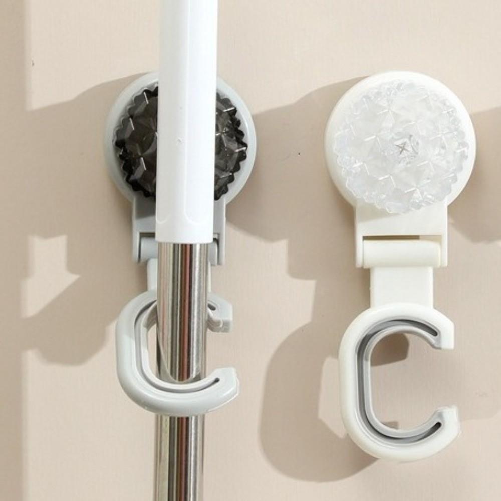 3pcs Wall Hanging Mop Storage Rack Strong Holder Mop Organizer Broom Holder  Bathroom Storage