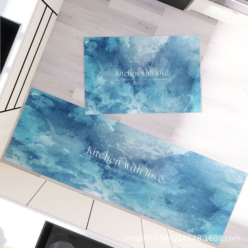 Diatom Mud Floor Mat For Kitchen, Non-Slip And Oil-Proof Foot Mat For Household Wiping, Leave-In Absorbent Carpet Can Be