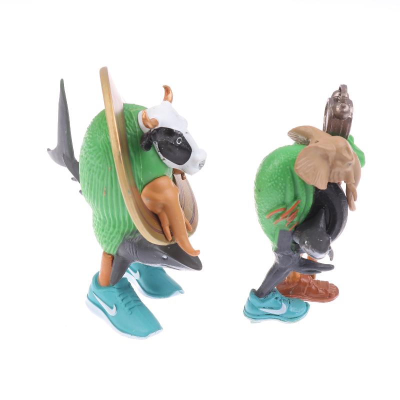 1Pcs Cartoon Ornament Toys Tung Tung Tung Sahur Tralalero Tralala Italian Brainrot Monster Fusion Edition Anime Action Figure