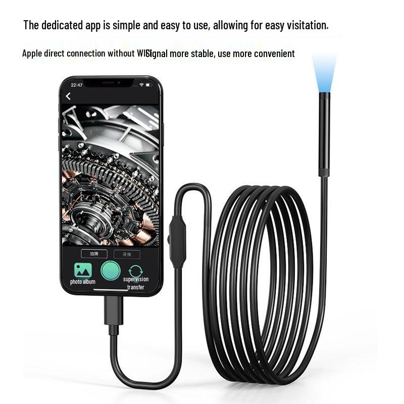 Apple & Android-Compatible Waterproof HD Endoscope Camera