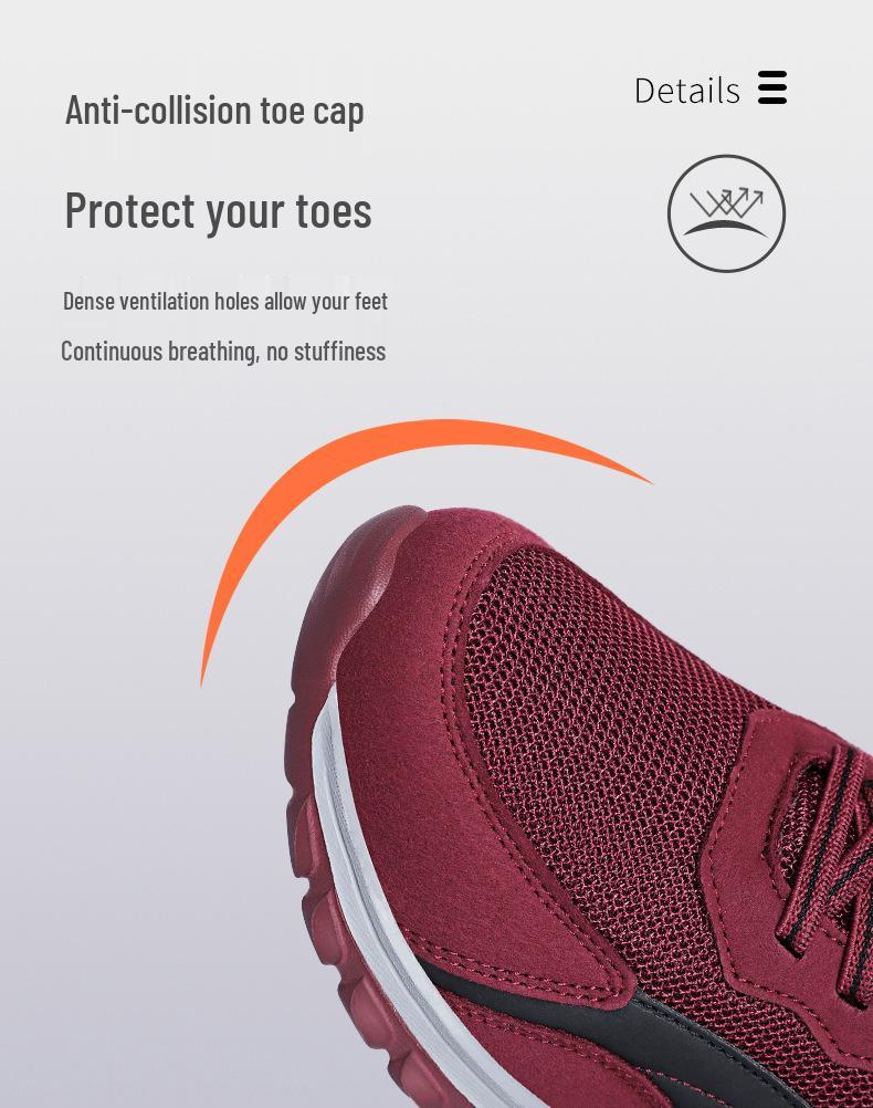 Sapatos de Caminhada Confortáveis de Sola Macia para Senhoras - Tamanhos Grandes para Casais de Meia-Idade e Idosos