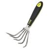 ZISIZ Stainless Steel Garden Rake and Soil Fork Set