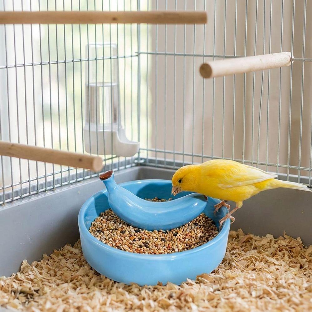 Fruit Shape Pet Feeding Bowl Ceramic Bird Feeding Dish Easy Clean Hamster Water Bowl Pet Cage
