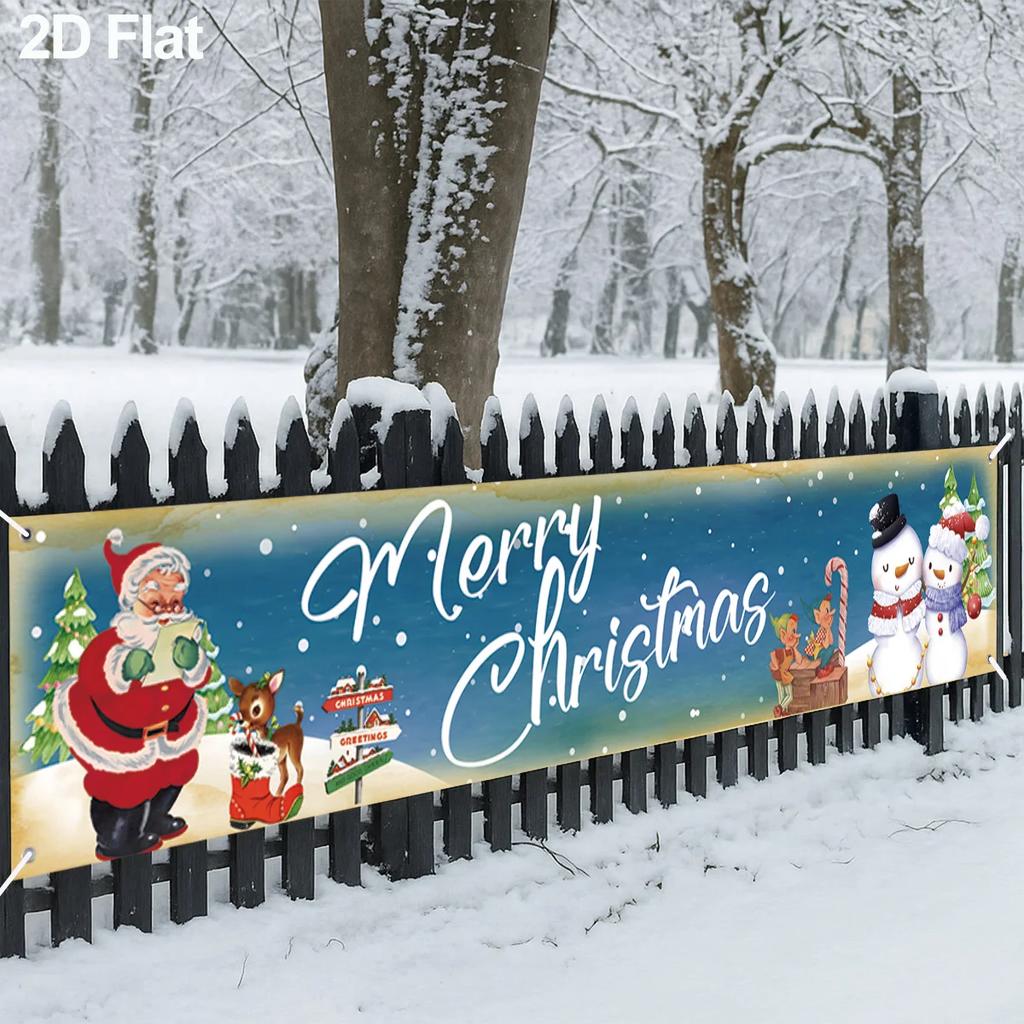 Frohe Weihnachten Banner Weihnachtsfeier Dekoration Kinder Mitgebsel 2026 Weihnachten Weihnachtsmann Banner Navidad Natal Neujahrsgeschenk 2026