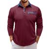 Men's Spring Solid Color Long Sleeve Lapel Shirt Men's Casual Fashion Shirt