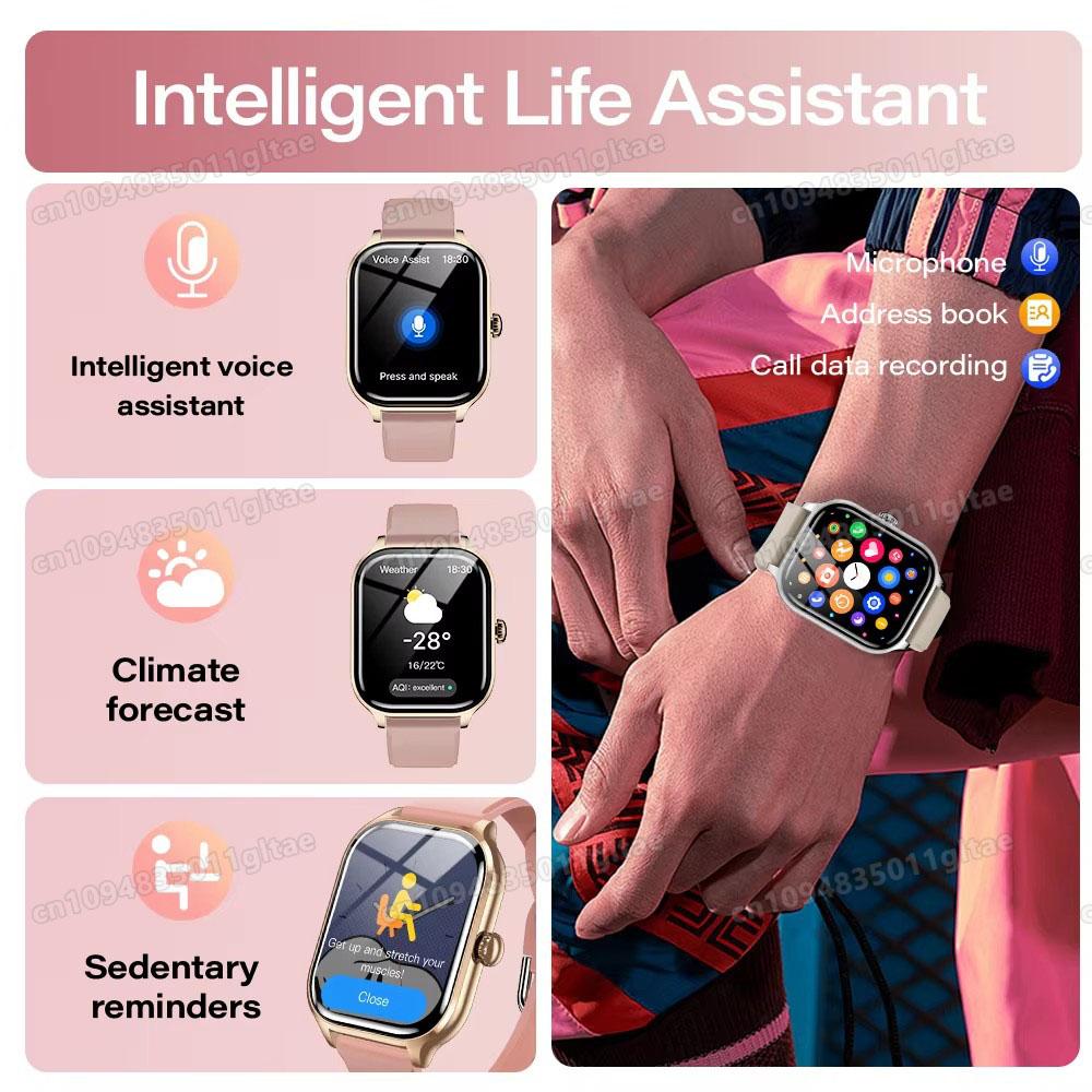 2026 New Smart Watch Bluetooth Talk Gps Tracking Heart Rate Sleep Monitor Message Alert Smart Watch Gifts Men and Women Pk HT30 2
