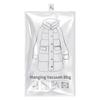 Large Transparent Blue Vacuum Compression Bag for Clothes & Quilts - Dustproof & Moistureproof