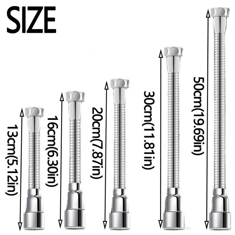 Stainless Steel Faucet Extender Bendable Anti-Splash Nozzle Universal Faucet Extender  Home Use
