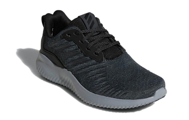 adidas Alphabounce Rc J Breathable Low Top Kids' Running Shoes Black Gray Teenagers CQ1482