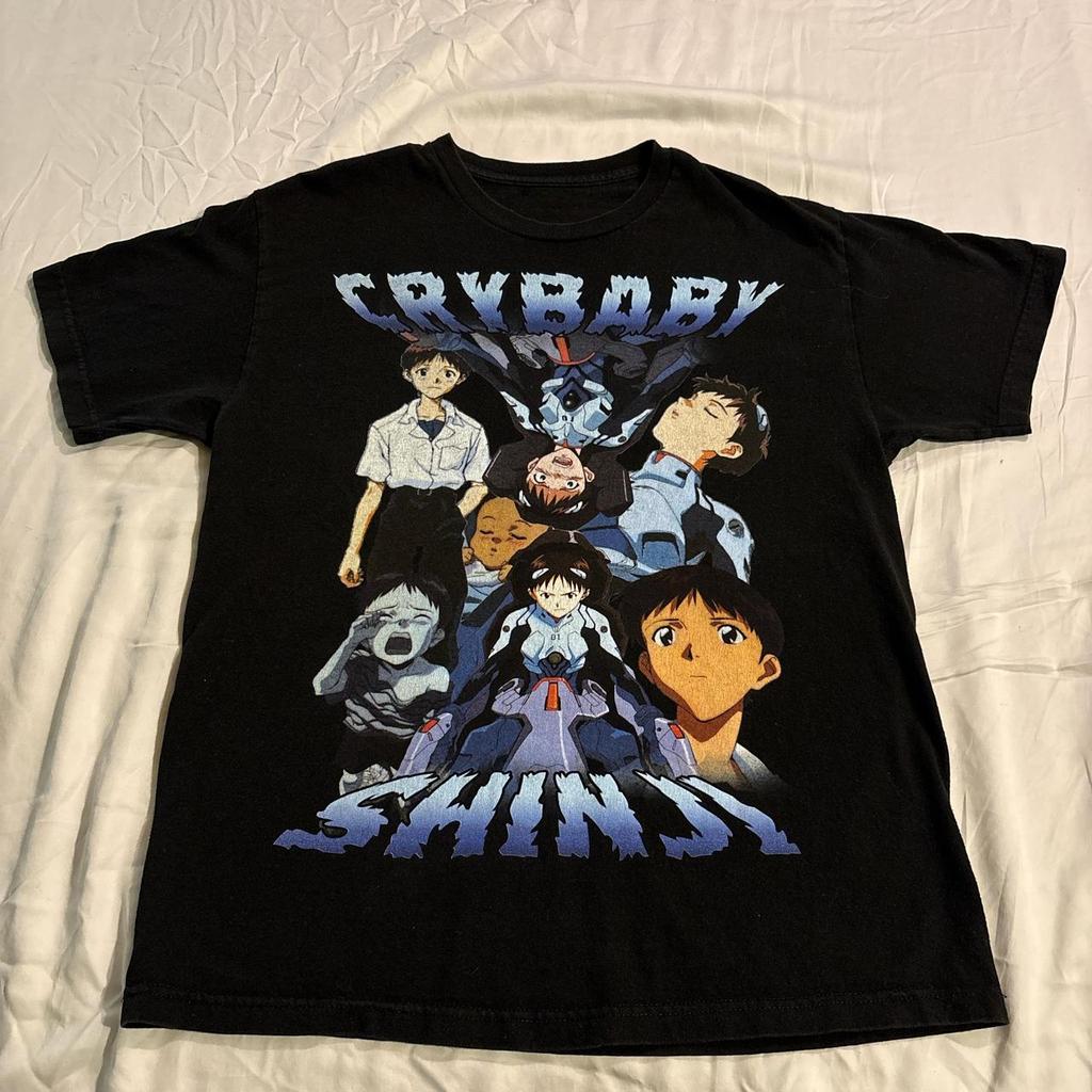 2026 Summer New Arrival Evangelion Pattern Street Style Print ShortSleeve TShirt Y2k Style Suitable For Both Unisex And Unisex
