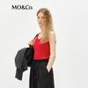 MO&Co. Débardeur sans coutures en mélange de soie à col en U