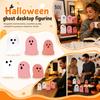 Halloween PVC Desktop Decorations Six Piece Set Ghost Themed Figurines for Seasonal Tabletop Display Indoor Use Durable Material
