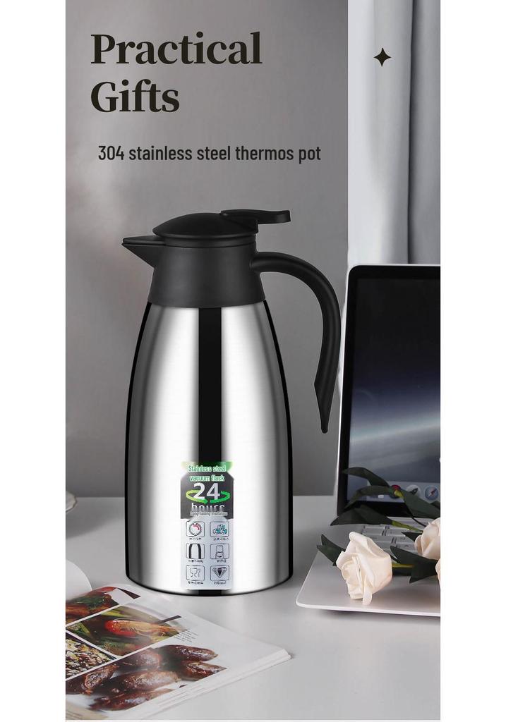 Large Capacity 316 Stainless Steel Insulated Teapot Thermos for Dormitory and Home Use