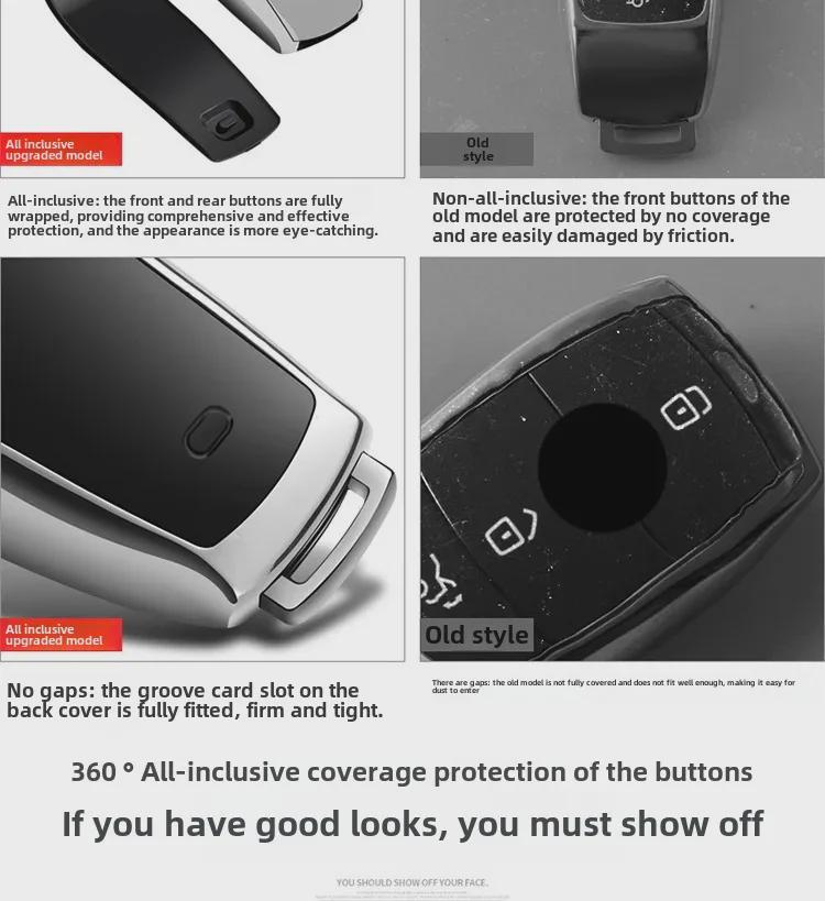 Mercedes-Benz E-Class, C-Class, S-Class TPU Key Cover Shell