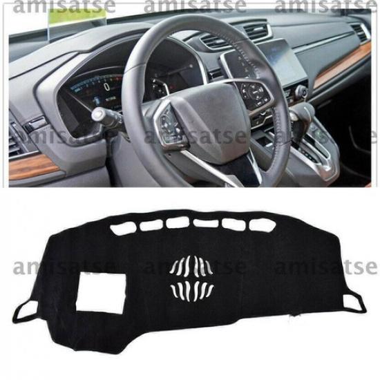 1pc Black Dashmat Dashboard Mat Cover Anti-Sun For Honda CRV CR-V 2017 2018