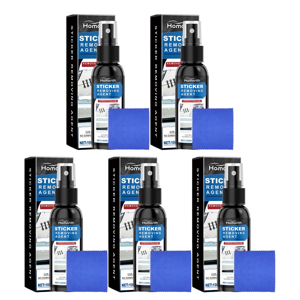 Car Sticker Remover Spray Powerful Car Glass Mirror Label Stickers Decals Glue Sticky Residue Removal Trackless Agent Car Care