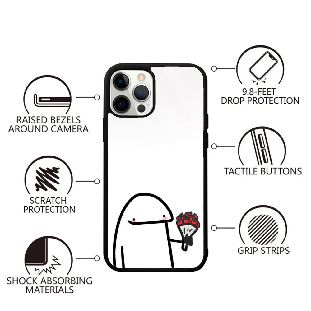F-Flork Cute Funny Meme Phone Case For iPhone 15,14,13,12,11,Plus,Pro,Max Mini Magsafe Magnetic Wireless Charging