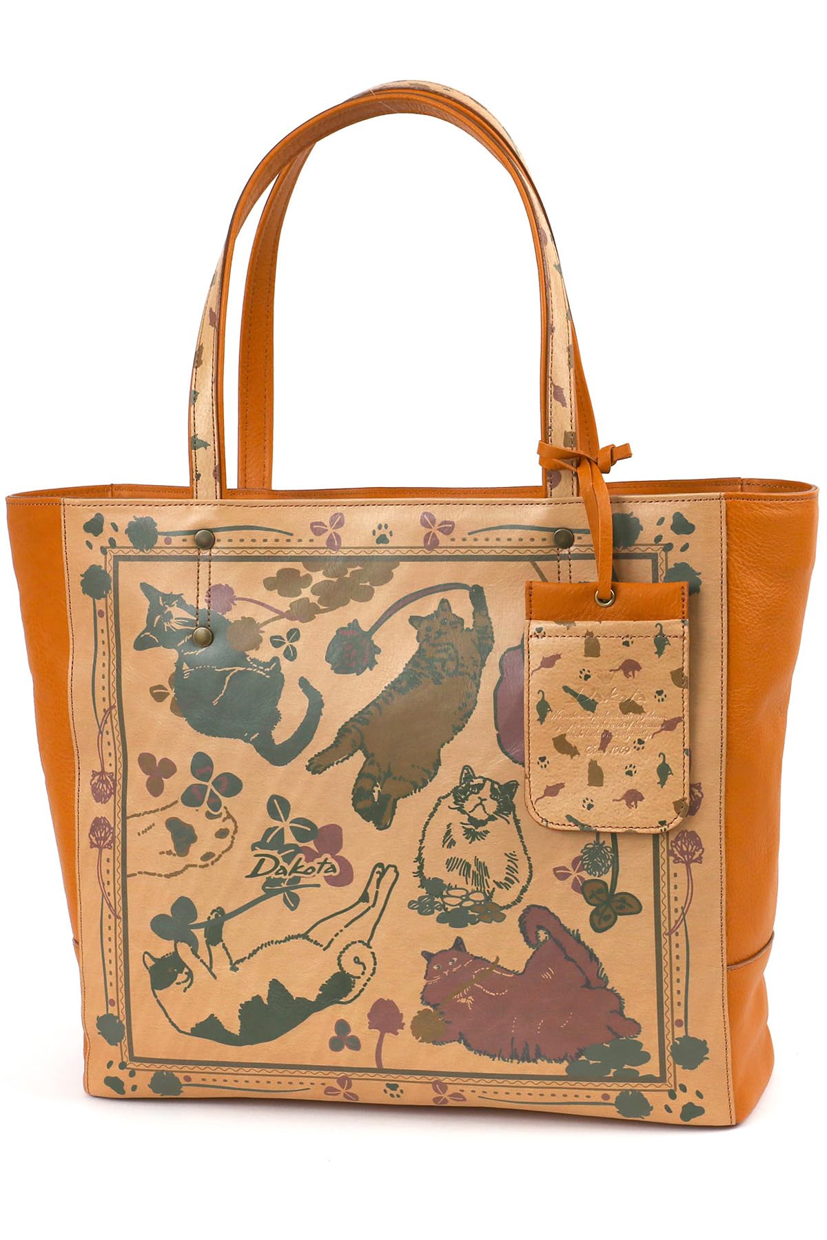 

Dakota Tote Genuine Cat Bag, Leather, Large, Pattern, Women s, DA-1034090-86