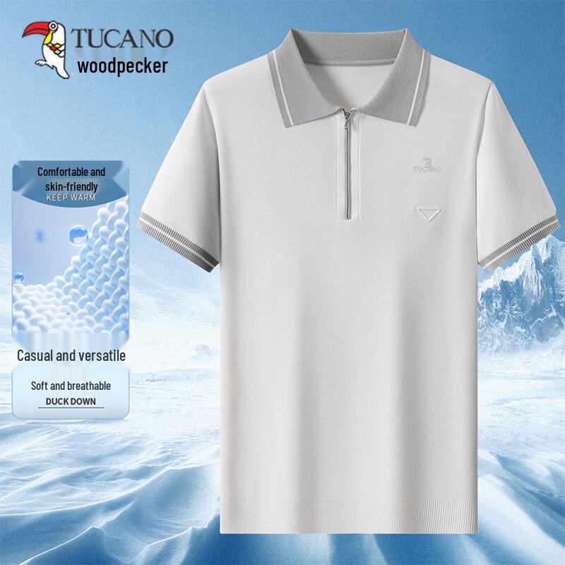 TUCANO Men s Ice Silk Half-Zip Polo Shirt 2XL