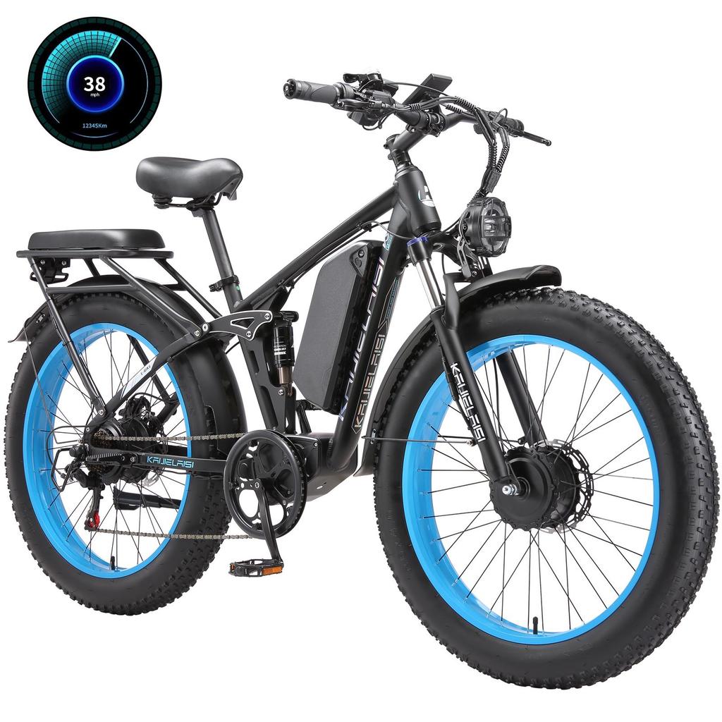 KETELES V3 PRO 26"dual-motor Off-road e-bike,52V 26Ah Removable Battery,hydraulic Disc Brakes with Motor Cut-off,maximum Range Can Reach 100 Km.