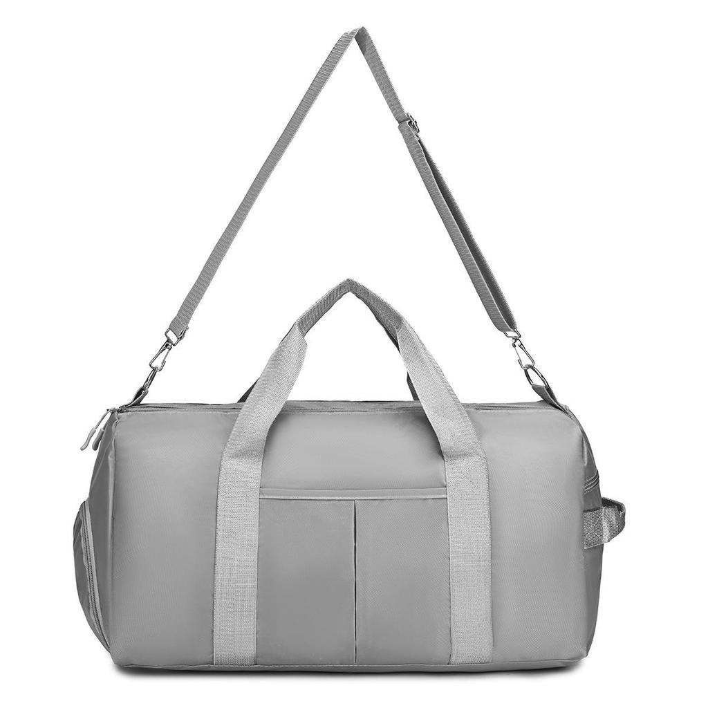 Women's Large Capacity Sports Yoga Bag with Shoe Compartment - Dry/Wet Separation, Solid Color, Ideal for Travel and Gym
