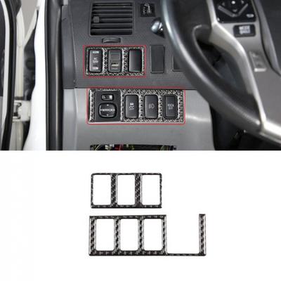 Carbon Fiber Rearview Mirror Switch Panel Cover Trim For Toyota Tacoma 11-2015