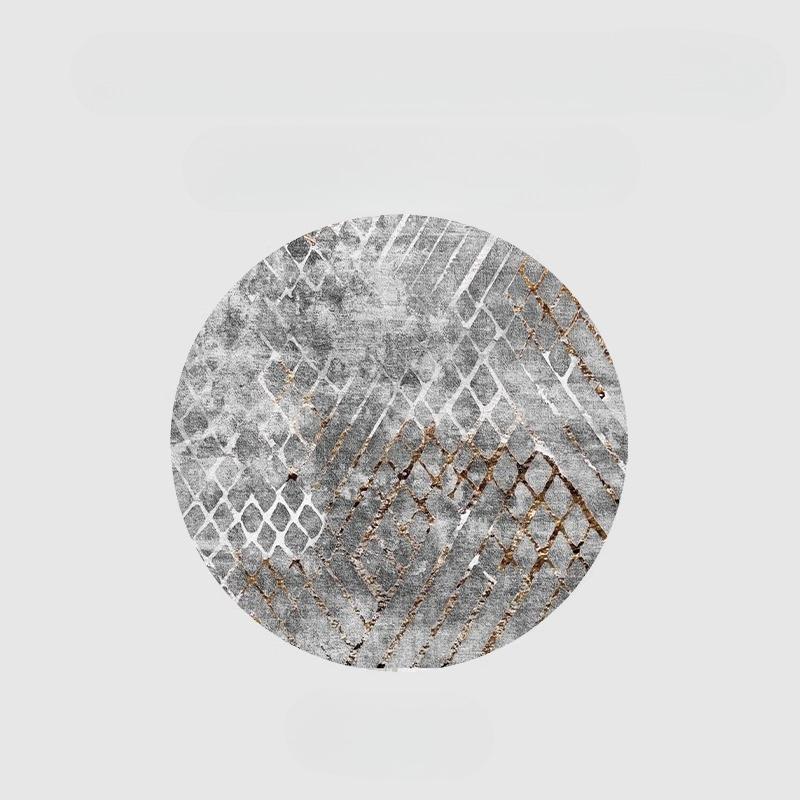 Light Luxury Rugs for Bedroom Nordic Style Living Room Decoration Round Carpet Home Fluffy Soft Rug Thick Plush Lounge Floor Mat