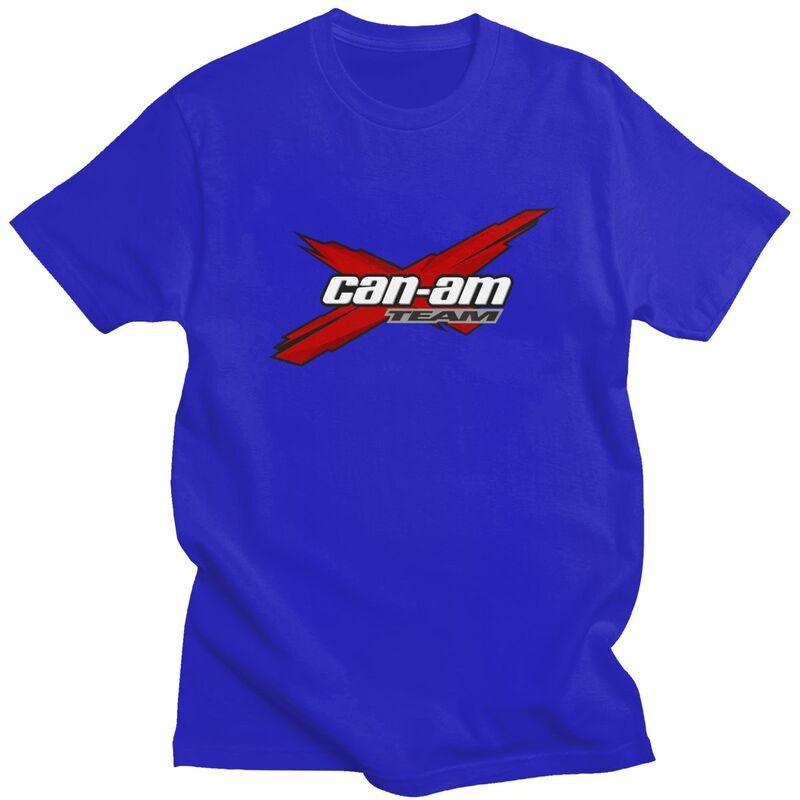 Custom Male CanAm T Shirts Short Sleeve Cotton Tshirt Classic Tshirt Casual BRP Motorcycle Tee Clothing